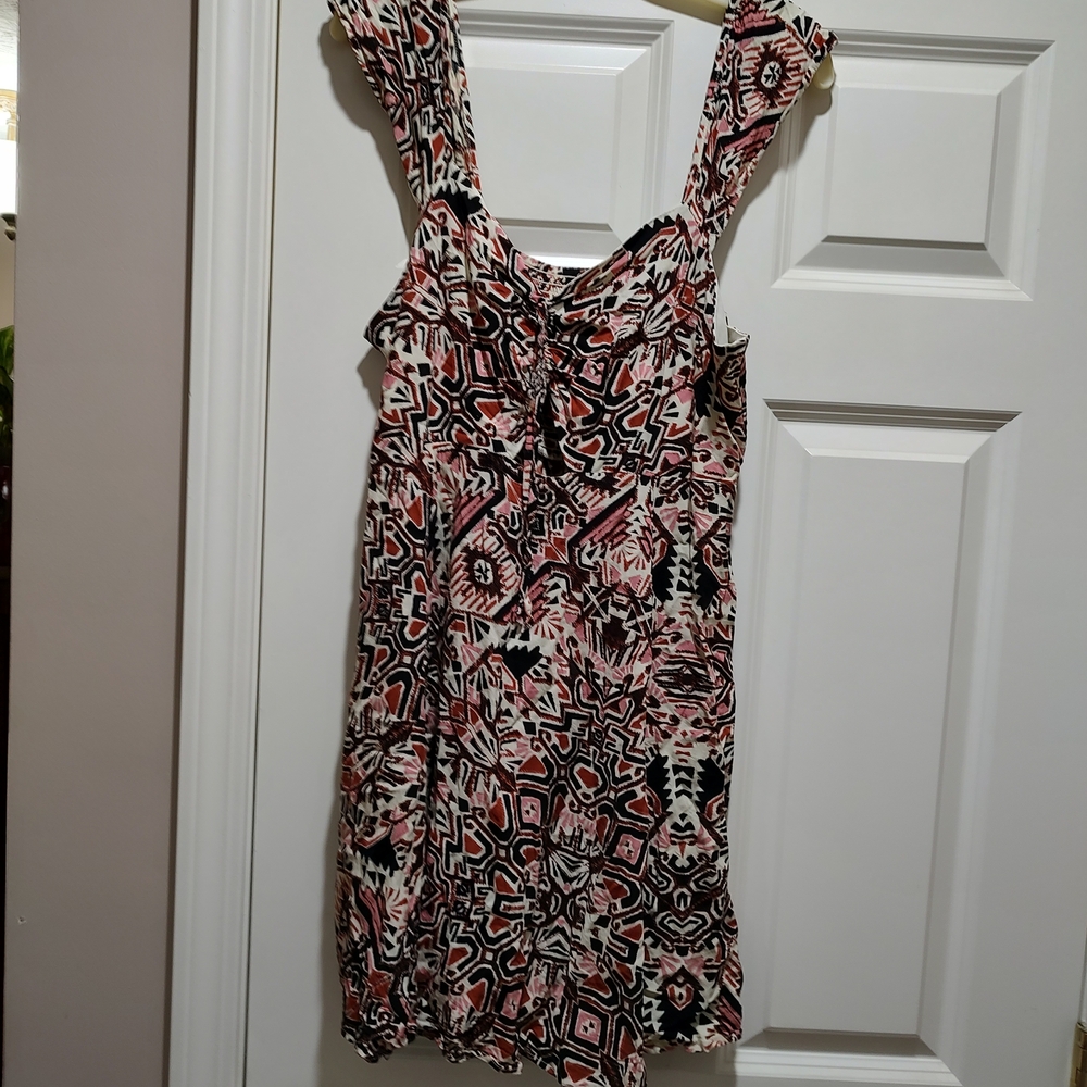 Xhilaration Multicolor Abstract Mini Dress